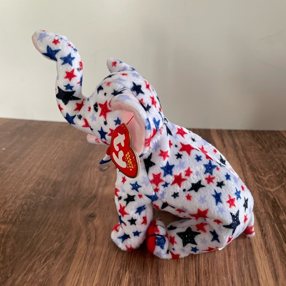 3 FOR $25: Authentic TY Beanie Babies Righty the Elephant, 2003. NWT - Picture 3 of 4